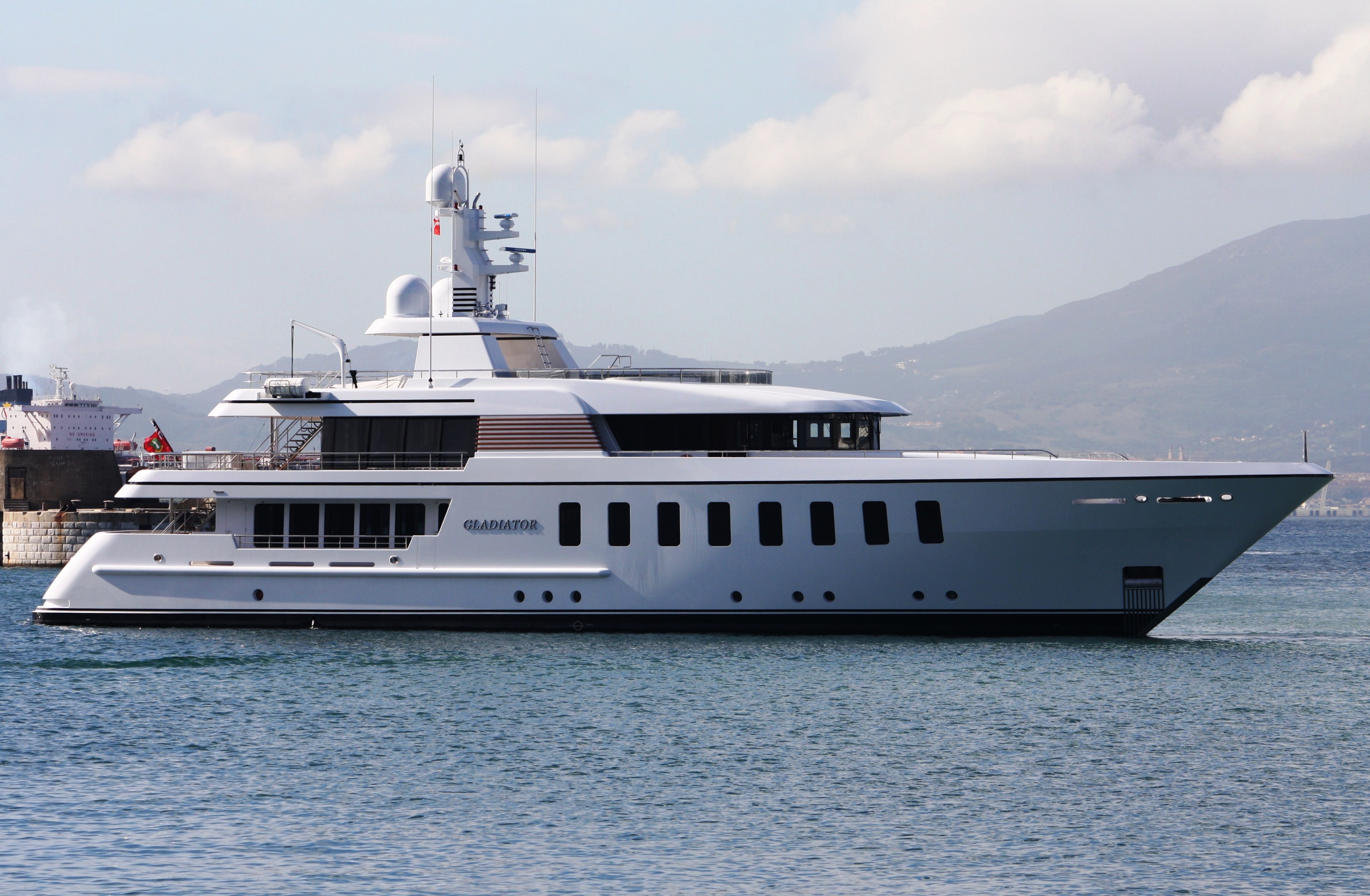 Feadship F45 Vantage superyacht Gladiator in Gibraltar 