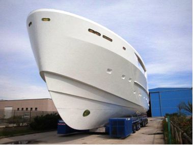 Lamination of hull and superstructure of the first ARCADIA 115’ has been completed - Credit Arcadia Yachts