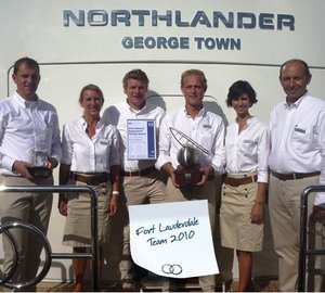 Moonen 124 motor yacht Northlander wins ISS best power award