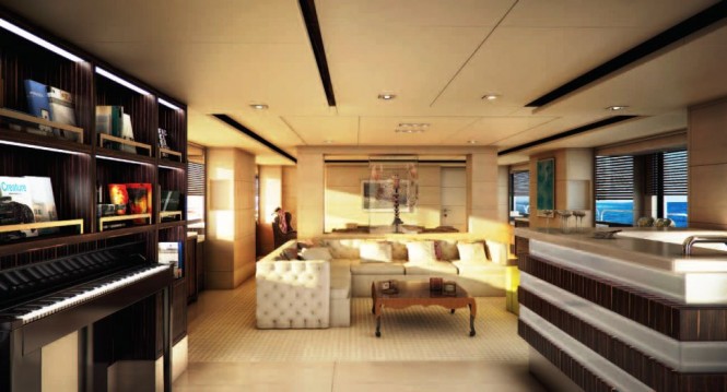 Motor yacht Told U So Main Salon
