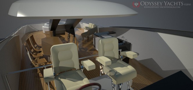  39M Motor yacht OPUS - Flybridge - Odyssey Yacht Design 