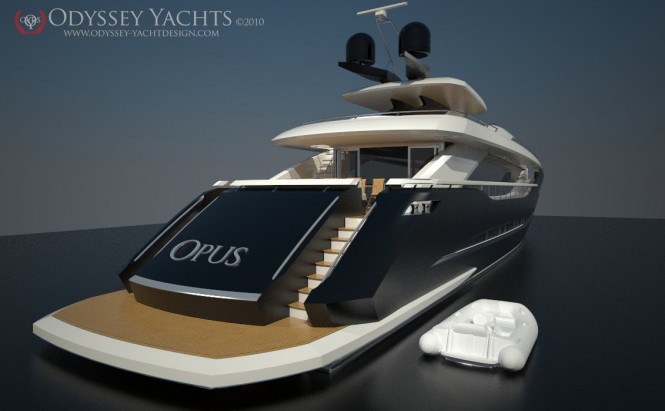 Odyssey Yacht Design - 39M OPUS - Rear water level