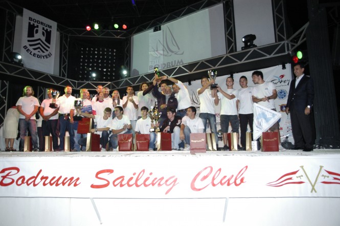 Prize giving at the 22nd Bodrum Cup International Wooden Yacht Regatta