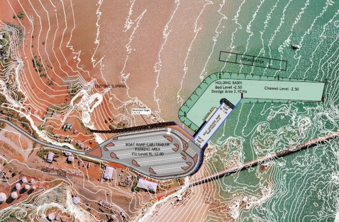 Proposed Broome Boating Facility concept plan - Credit Department of Transport Australia