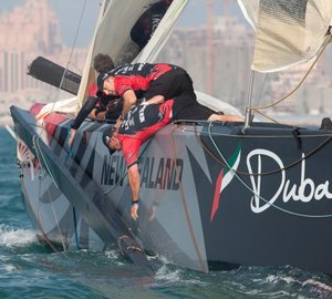 Louis Vuitton Trophy Dubai: Day 1 America's Cup Winner BMW Oracle Racing Leads