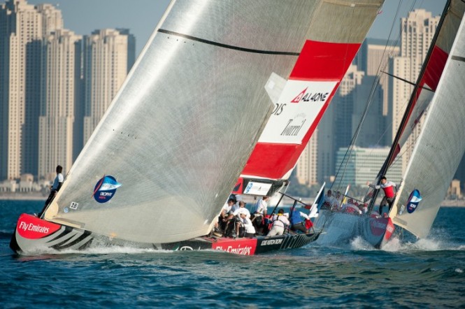 Race day 5 Artemis Racing vs ALL4ONE - © Paul Todd outsideimages.com Louis Vuitton Trophy Race day 5 Artemis Racing vs ALL4ONE - © Paul Todd outsideimages.com Louis Vuitton Trophy