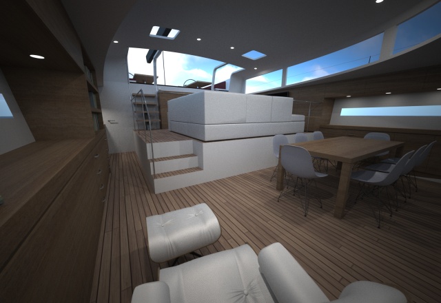 Sailing Yacht Anegada Cay interior by Cognit Design