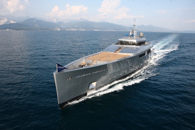 Super Yacht Exuma- photo courtesy of Perini Navi