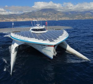 TÛRANOR PlanetSolar Catamaran reaches Miami, Florida.