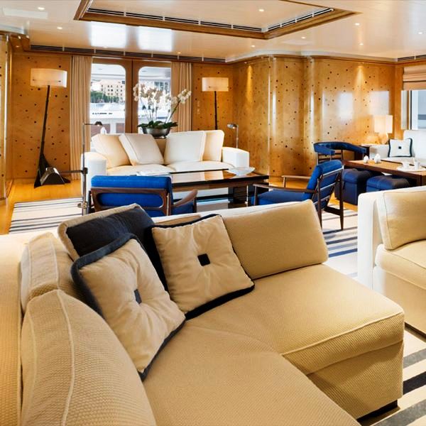 Yacht TV - The Main Saloon - Interior Design by Alberto Pinto