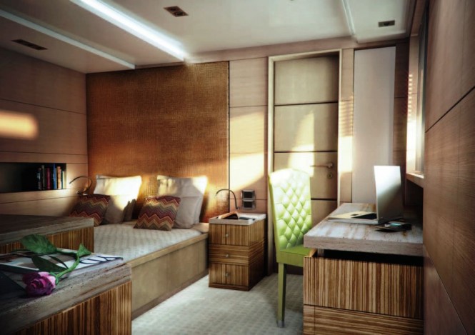 Yacht Told U So - VIP Guest Cabin, The Zebrano Room, Starboard