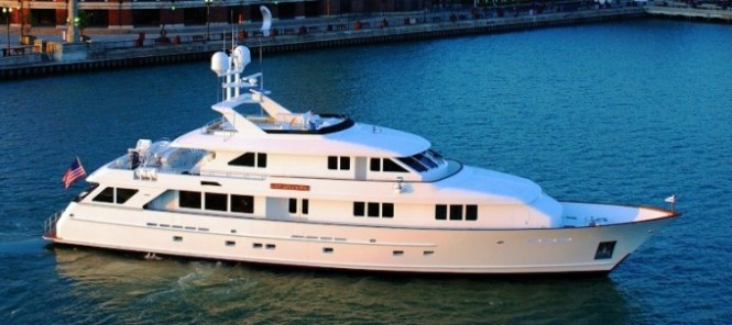 37.2m  LADY GAYLE MARIE built in 2002 - Photo Courtesy of Burger Boat Company
