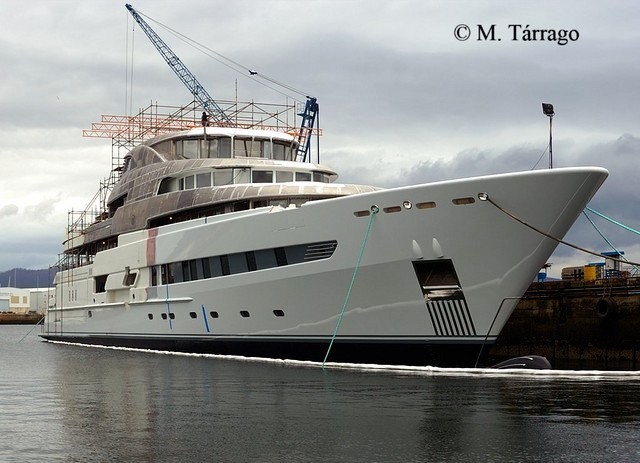 73.1m Expedition Superyacht PEGASO - The image of PEGASO is courtesy of Mr Miguel Tarrago.