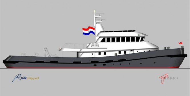 Balk Shipyard and Felix Buytendijk Yacht Design’s 36m explorer motor yacht. Balk Shipyard and Felix Buytendijk Yacht Design’s 36m explorer motor yacht.