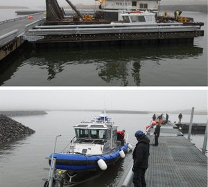 Bellingham Marine design Float System for St. Paul Island, Alaska.