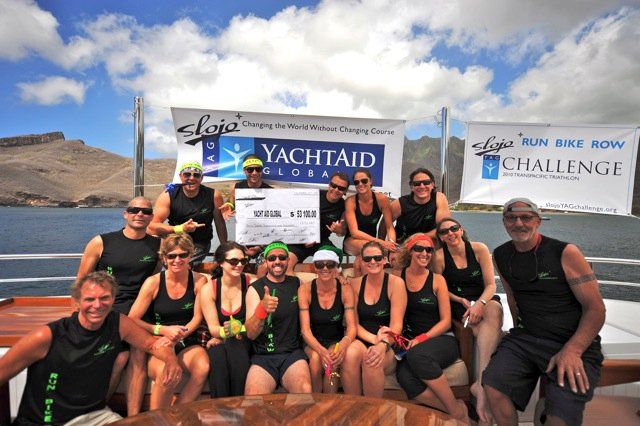 Motor yacht SLOJO YAG Challenge 2010 Transpacific Triathlon to Benefit YachtAid Global® Completed