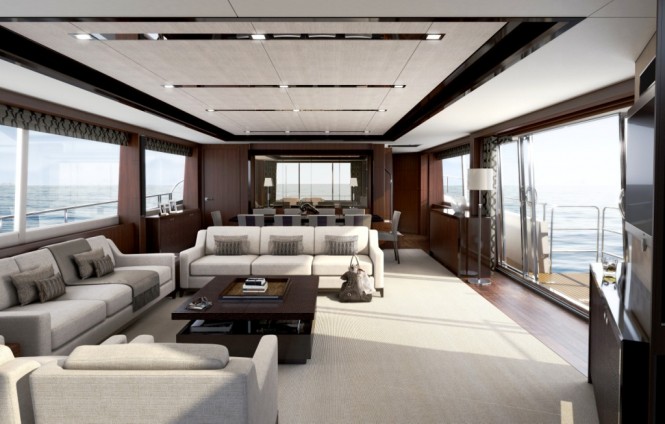 Princess Yachts 32M Salon - Credit Princess Yachts