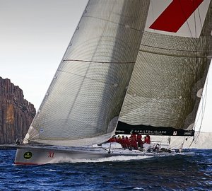 Rolex Sydney Hobart Yacht Race: Sailing yacht Wild Oats XI first yacht home