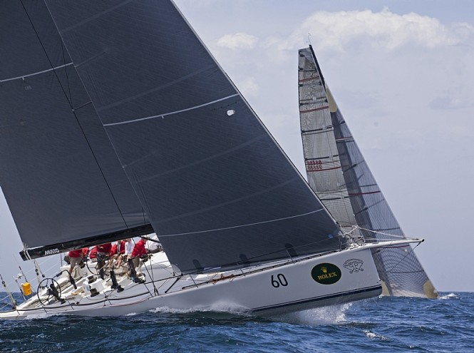 Sailing yacht LOKI, Gordon Maguire, 3rd after 2 races Photo credit Rolex  Daniel Forster