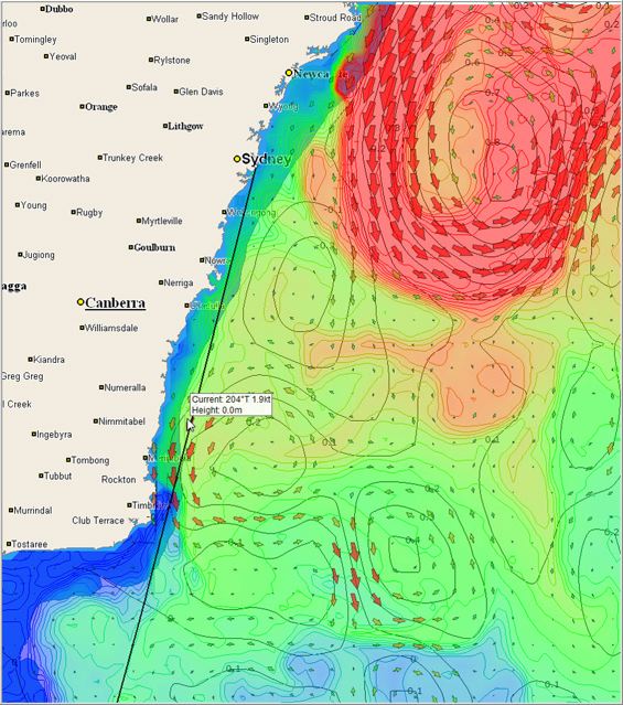 Sea temperature and Currents heating up for 2010 Rolex Sydney to Hobart Yacht Race - Tidetech