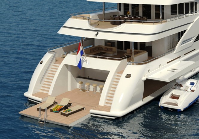 Superyacht D190, the 2nd in the “3 TIMES A LADY” Diana yacht Design Series