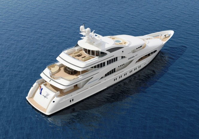 Superyacht D190 - “3 TIMES A LADY” Diana Yacht Design