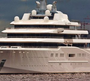 World’s Largest Superyacht Eclipse leaves Blohm + Voss