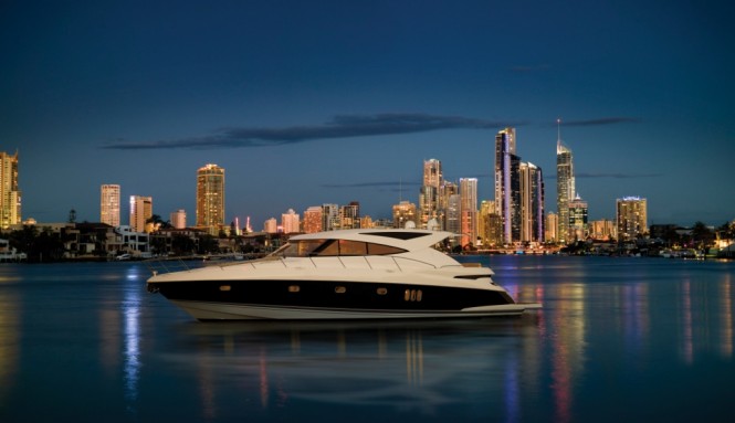 The 5800SY is a luxury boat beyond anything previously built by Riviera