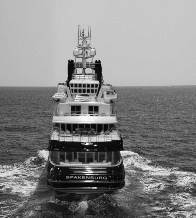 The Aft View of Motor Yacht Spakenburg