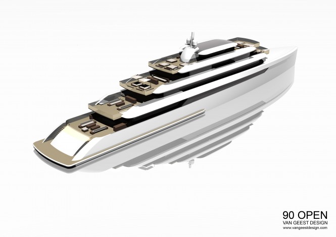 VGD 90M Open Yacht Concept by Van Geest Design
