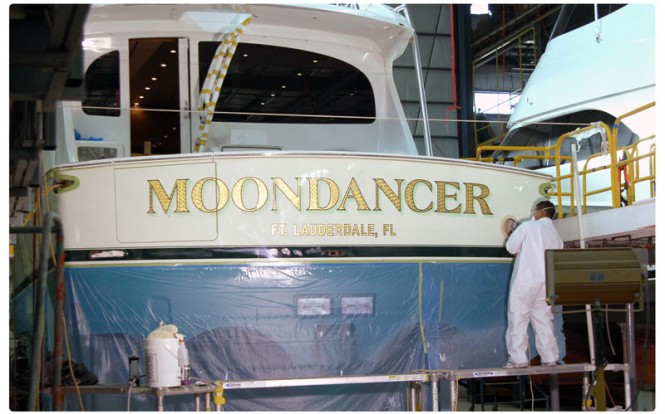 Viking 70 Convertible prepped for delivery - Credit Viking Yachts