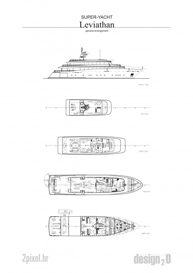 Yacht Leviathan Layout