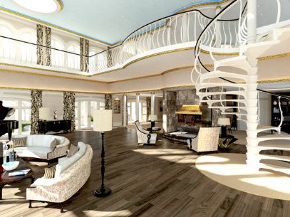 155m SWATH ‘The Streets of Monaco’ superyacht by Yacht Island Design Owners Apartment - Living Room