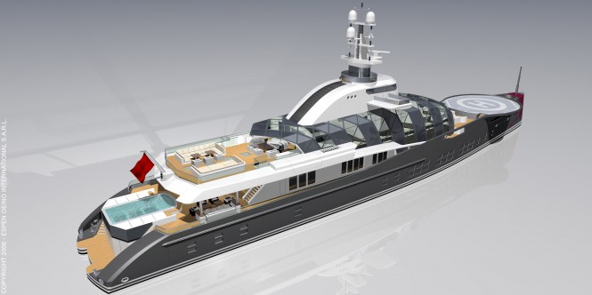 84m Motor Yacht Project Freedom by Espen Oeino