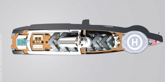 84m Motor Yacht Project Freedom by Espen Oeino From Above