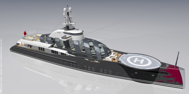 84m Motor Yacht Project Freedom by Espen Oeino View Forward