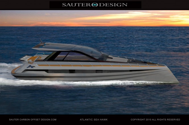 Atlantic Sea Hawk motor yacht by Sauter Carbon Offset Design and Atlantic Motor Yachts