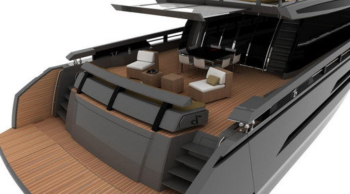 Baia Sevolution Yacht - Aft Deck