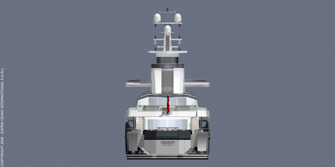 Espen Oeino's Project Freedom Stern View Espen Oeino's Project Freedom Stern View