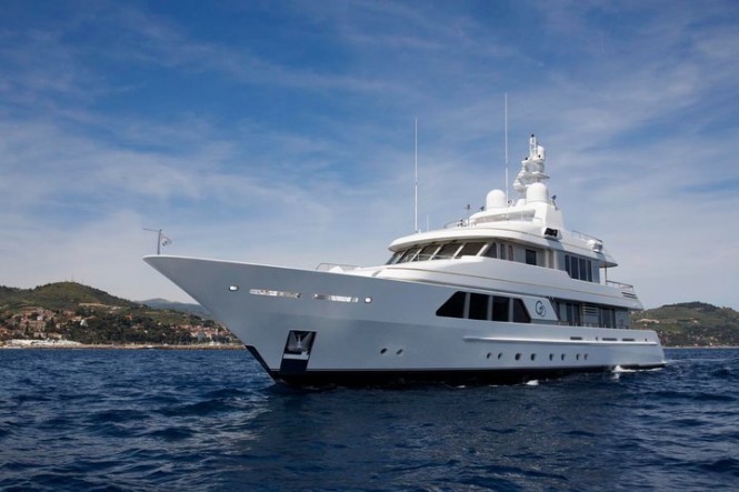 Feadship Motor yacht Go, the largest yacht to attend Yacht and Brokerage Show in Miami Beach