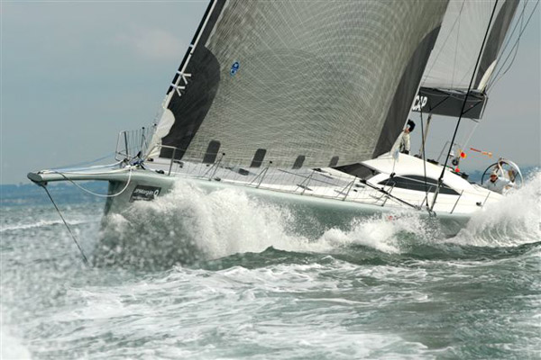 ICAP Leopard Supermaxi Race Yacht on the prowl 