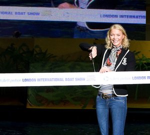 Jodie Kidd officially marked the opening of the 2011 Tullett Prebon London International Boat Show