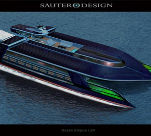 Ocean Empire LSV  by Sauter Carbon Offset Design - The World’s First Self Sufficient Zero Carbon Superyacht.