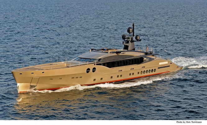Palmer Johnson PJ 170 motor yacht features Sea-Fire systems