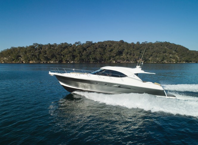 Riviera exhibits 5000 Sport Yacht at the Boot Dusseldorf 2011 