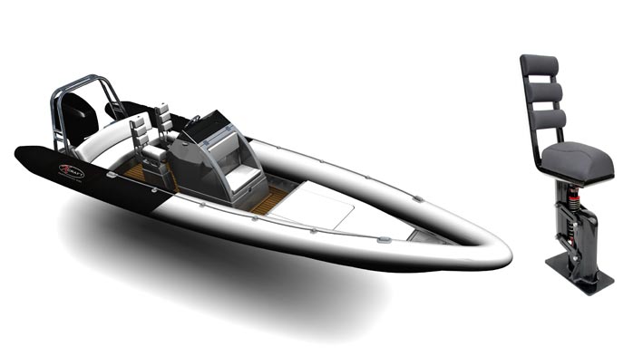 The X-Craft X8.0 Speed Lounge and the X-Craft Full Carbon seat