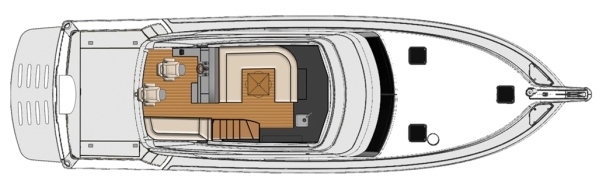 53 Enclosed Flybridge - Standard Aft Helm