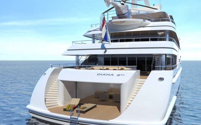 Motor yacht D250 – “3 TIMES A LADY” Diana Yacht Design Series 