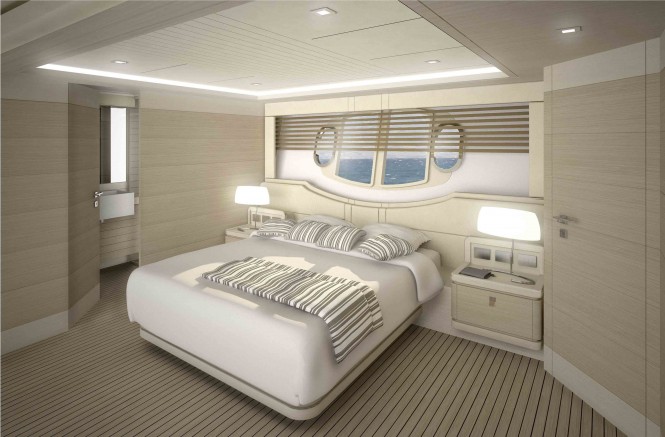 Motor yacht Navetta 33 Crescendo Guest Cabin