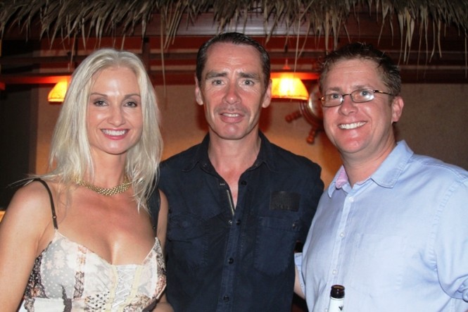 Rolling Stock's Rupert Savage with guests at Asia Superyacht Rendezvous
